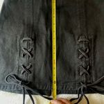 Honey Punch Mini Skirt Black w Tie Detail Sz S Photo 2