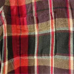Woolrich  Sz M Womens Red Plaid Flannel 100% Cotton Button Down Shirt Photo 2