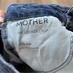 Mother The Looker Crop Denim Jeans On the Edge Medium Wash Blue (Size 24) Photo 5