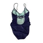 Hobie  Swimsuit XL Blue Embroidered One Piece‎ Swimwear Summer Beach Photo 2
