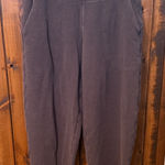 Athleta Coaster Luxe Waffle High Rise Jogger, Brown, Size M Photo 0