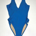 Summersalt Back Flip One Piece V Neck Cobalt, Aqua Swimsuit 2 Photo 6