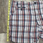 Faded Glory Red White Blue Black Plaid Shorts Size 14 Photo 6
