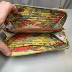 Sakroots Zip Around Wristlet Wallet Boho Floral Coated Canvas Phone Organizer Photo 4