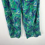 Midnight sky NWT Floral Linen Blend Belted Pull On Pants Size Small S NEW Photo 2