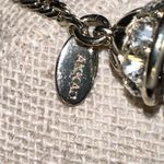 AKKAD Rhinestone & Gold Tone Chain Necklace w/ Velvet Case Photo 7