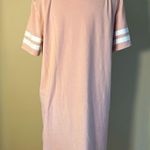 Forever 21 Pink White Stripe Tunic Shirt Dress Medium Photo 1