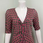 Boden Pink and Green Diamond Dorothy Dress Size 10 Photo 3