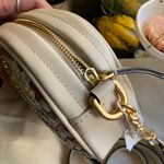 Tory Burch Authentic Handwoven napa and Leather top zip crossbody Photo 6