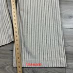 Rebecca Taylor  Striped Ivory Jean Wide Leg Crop Pants NWT Sz‎ 14 Photo 7