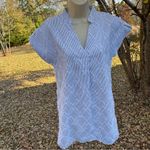 THML Mohair Pinstriped V-Neck Short Sleeve Mini Dress Size XS Photo 5