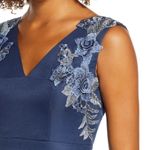 Chi Chi London Nwt Appliqué Fit Flare Party Dress Navy 4 Photo 2