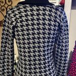 Calvin Klein CHIC BLACK & WHITE HOUNDSTOOTH BUCKLE WAIST KNIT SWEATER DRESS S Photo 6
