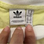Adidas  Originals 3-Stripes Trefoil Ringer Tee Yellow White T-Shirt Size Medium Photo 9
