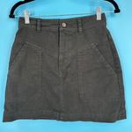 Banana Republic  women’s twill utility skirt cargo charcoal black gray size 0 pet Photo 2