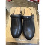 Madewell   'The Cecily' Clog in True Black  Leather Mules Size 6.5‎ Studs Photo 1