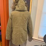 Olive Green Parka with Faux Fur Hood and Lining (M) Size M Photo 7