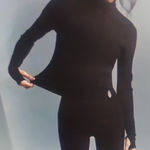 Free People Movement Tempo Ribbed Turtleneck Size L Black Size L Photo 0