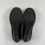 Lauren Ralph Lauren Black Patent Leather Wedge Loafers with Gold Accents 8 READ Photo 11