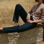 💕DOEN💕 Lady Jean ~ Ultra High Waisted Barrel Leg Rinse Wash Dark Blue 30 NWT Photo 2