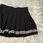 Pleated Mini Skirt Black White Stripe Cheer Skater 2XL Size 2X Photo 7