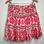 Joe Fresh  Cotton Skirt Wide Ruched Waistband Women’s Size 4 Side Zip Boho Aztec Photo 1
