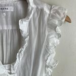 frame denim FRAME Lauren Ruffle Dress in White Photo 4