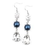 Paparazzi Unpredictable Shimmer Blue Earrings (39) Photo 1