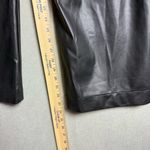 Maeve Anthropologie The Colette Cropped Wide Leg Faux Leather Pant In Black 32P Photo 9