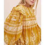 M.A.B.E. Apparel Athena Boho Blouse Top Sz. M Yellow Size M Photo 1