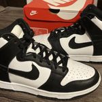 Nike Dunk High Black White Size 9 Photo 0