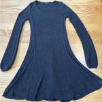 American Eagle  Outfitters Dark Grey Knit Sweater Dress Size Medium Ribbed Photo 2