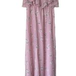 Show Me Your Mumu women renee ruffle maxi dress blush meadow floral small Photo 2