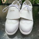 FootJoy White Leather Fringe Brogues Size 10 Photo 1