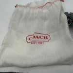 Coach Double Zip Wristlet Teal Pebble Leather Heart Charm Pouch Card Holder Photo 5