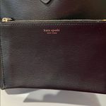 Kate Spade Molly Black Leather Tote + Zip Pouch - Rehab - Tear in inside lining Photo 4