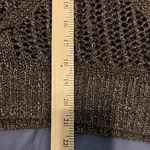 Jeans by Buffalo  brown gold Open knit sweater size medium Photo 4