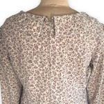 Vintage Prairie Floral Flannel Dress Long Sleeve Cottagecore Farmhouse Handmade Pink Size M Photo 4