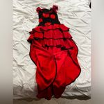 Elegant Red and Black Ruffled Dress Halloween Carmen Size 2 Photo 1