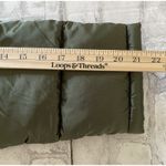 7 For All Mankind Seven For All Mankind Green Puffer Oversized Cropped Adjustable Waist Jacket L Photo 3