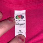 Fruit of the Loom Mountains Are Calling And I Must Go Short Sleeve Shirt Pink Woman’s XL Cotton Photo 5