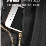 Black Nylon Backpack with Gold Hardware Photo 14