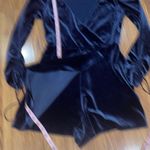 Urban Outfitters  Velvet Surplice Playsuit Photo 7