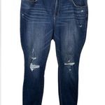 Old Navy  Pop Icon Skinny Distressed Blue Jeans Size 16 Photo 0