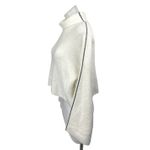 Topshop Women's White Ribbed Knit Turtleneck Long Sleeve Sweater Top Size 6 Photo 1