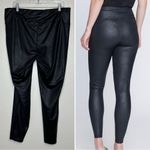 Seven7 Black Faux Leather Ultra High Rise Sculpting Leggings Photo 6