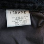 J Brand Revolve Mid Rise Skinny Swift Destruct Jeans Ripped Dark Wash Size 31 Photo 7