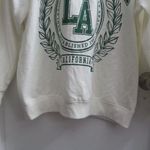 No Boundaries Los Angeles athletic department finest league established 1987 California sweatshirt in white and green size large. Photo 2