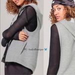 Ivy Park Logo Grey Quilted Sleeveless Hoodie Vest Size M NWT Photo 9