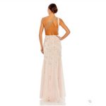 Mac Duggal 9168 Womens Blush Embellished One Shoulder Strappy Trumpet Gown Photo 4